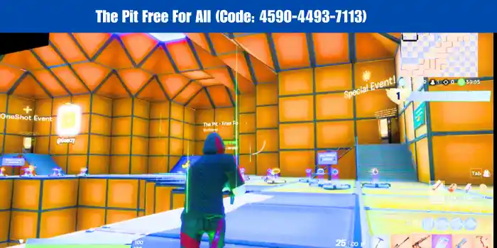 Fortnite XP Map Code The Pit Free For All