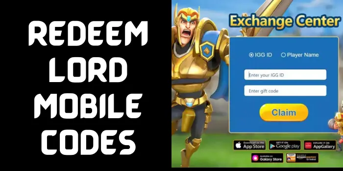 Redeem Lord Mobile Codes