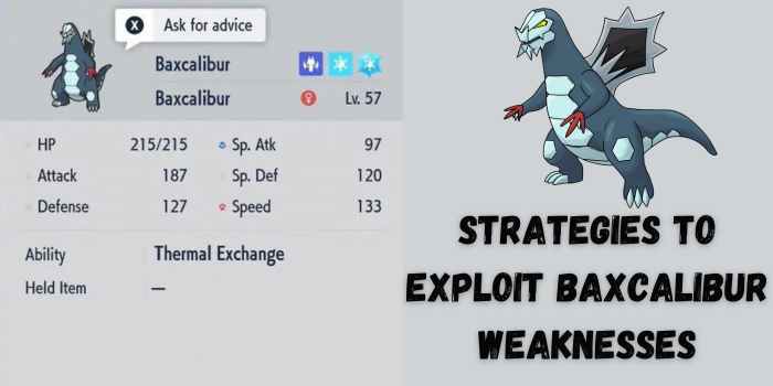 Strategies To Exploit Baxcalibur Weaknesses